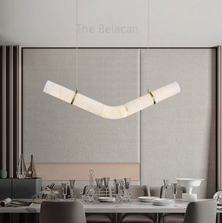 Alabaster Moond Chandelier - thebelacan