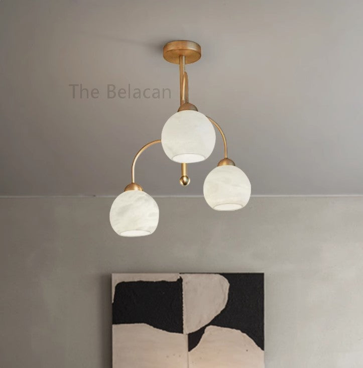 Alabaster Tendoo Chandelier 21" - thebelacan