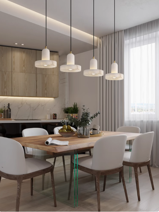 Alabaster Roshy Chandelier - thebelacan