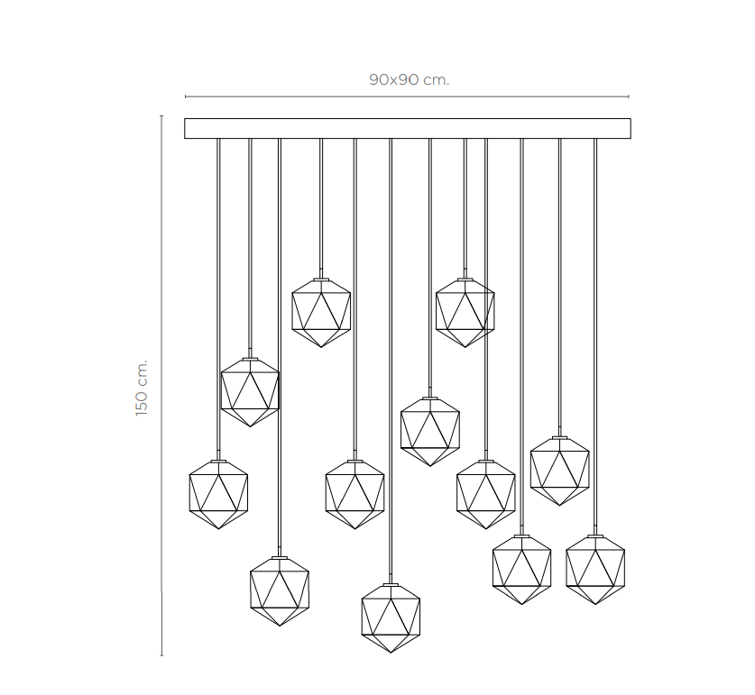 Alabaster Mete Chandelier - thebelacan