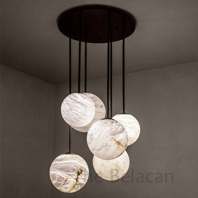 Alabaster Moon Chandelier - thebelacan
