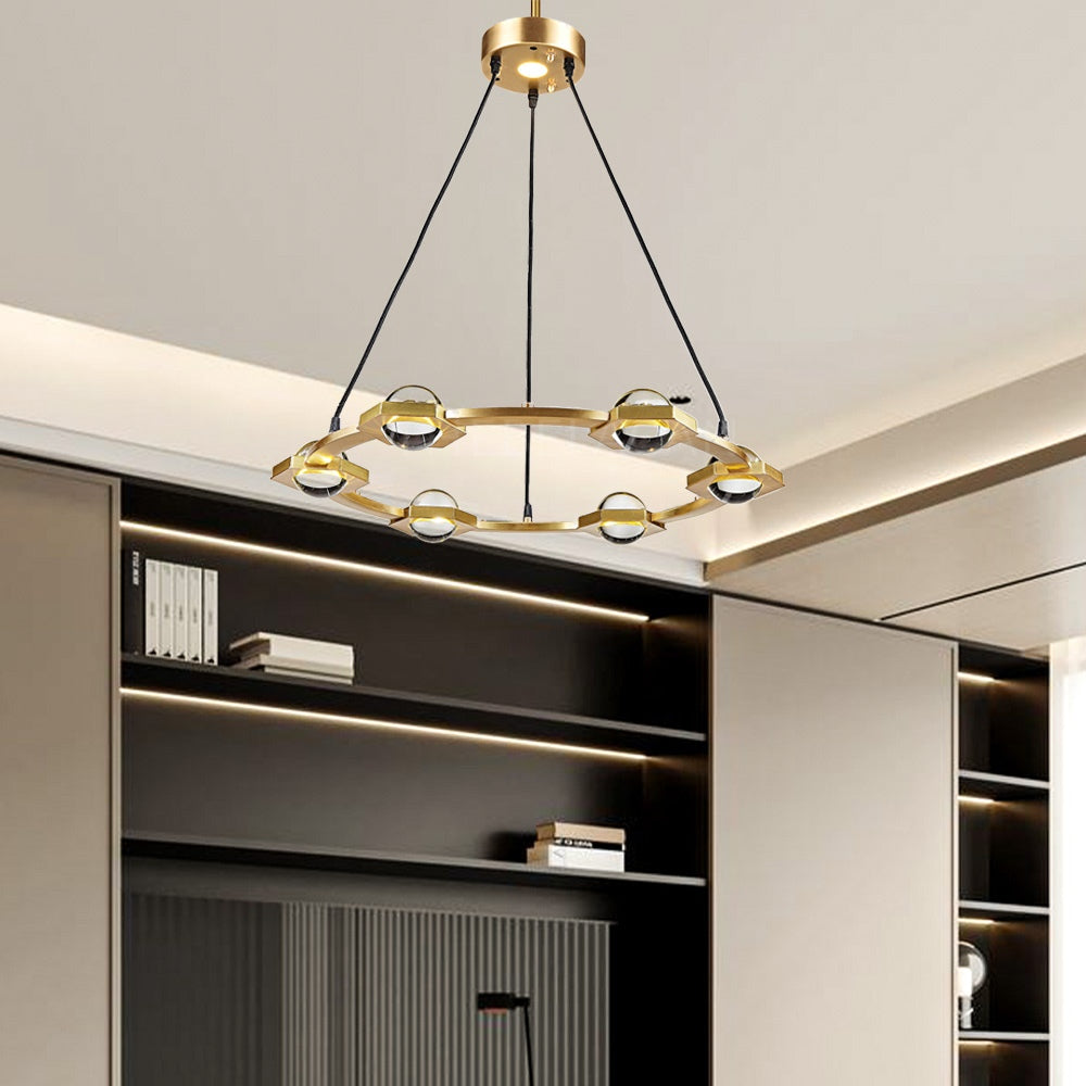 Planet Round Chandelier 36" - thebelacan