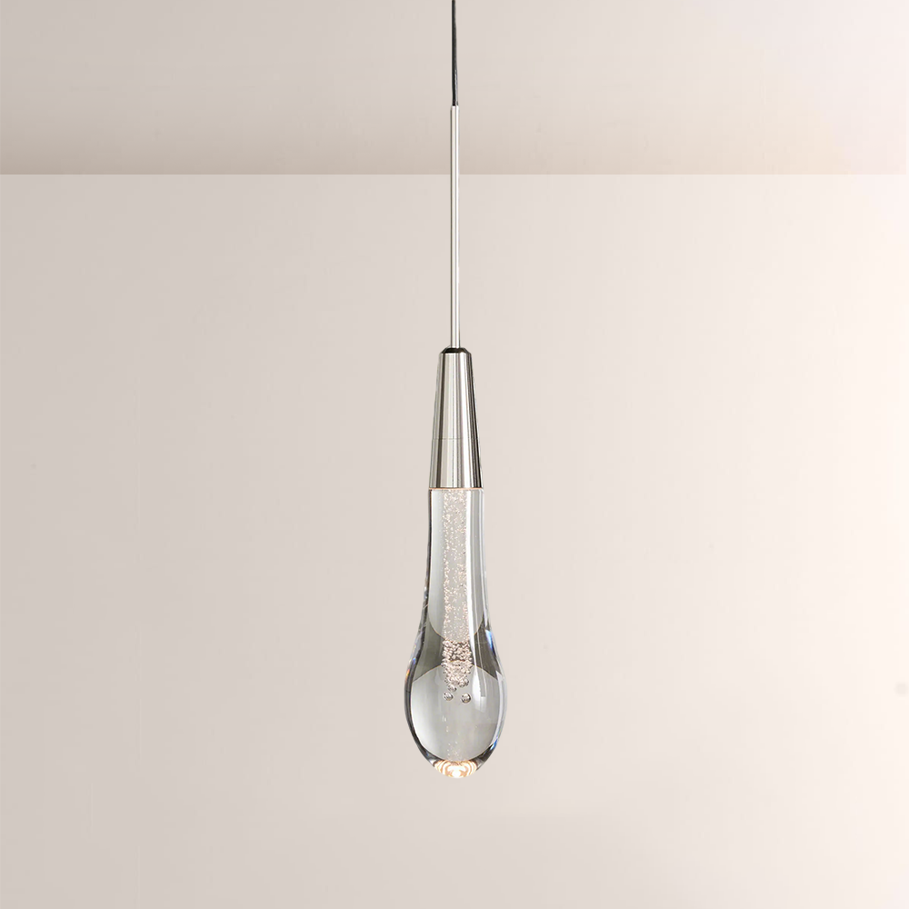 Raindrop Glass Solitaire Pendant - thebelacan