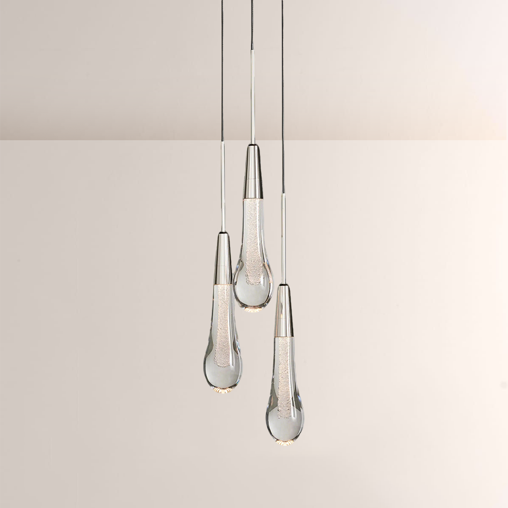 Raindrop Glass Solitaire Pendant - thebelacan