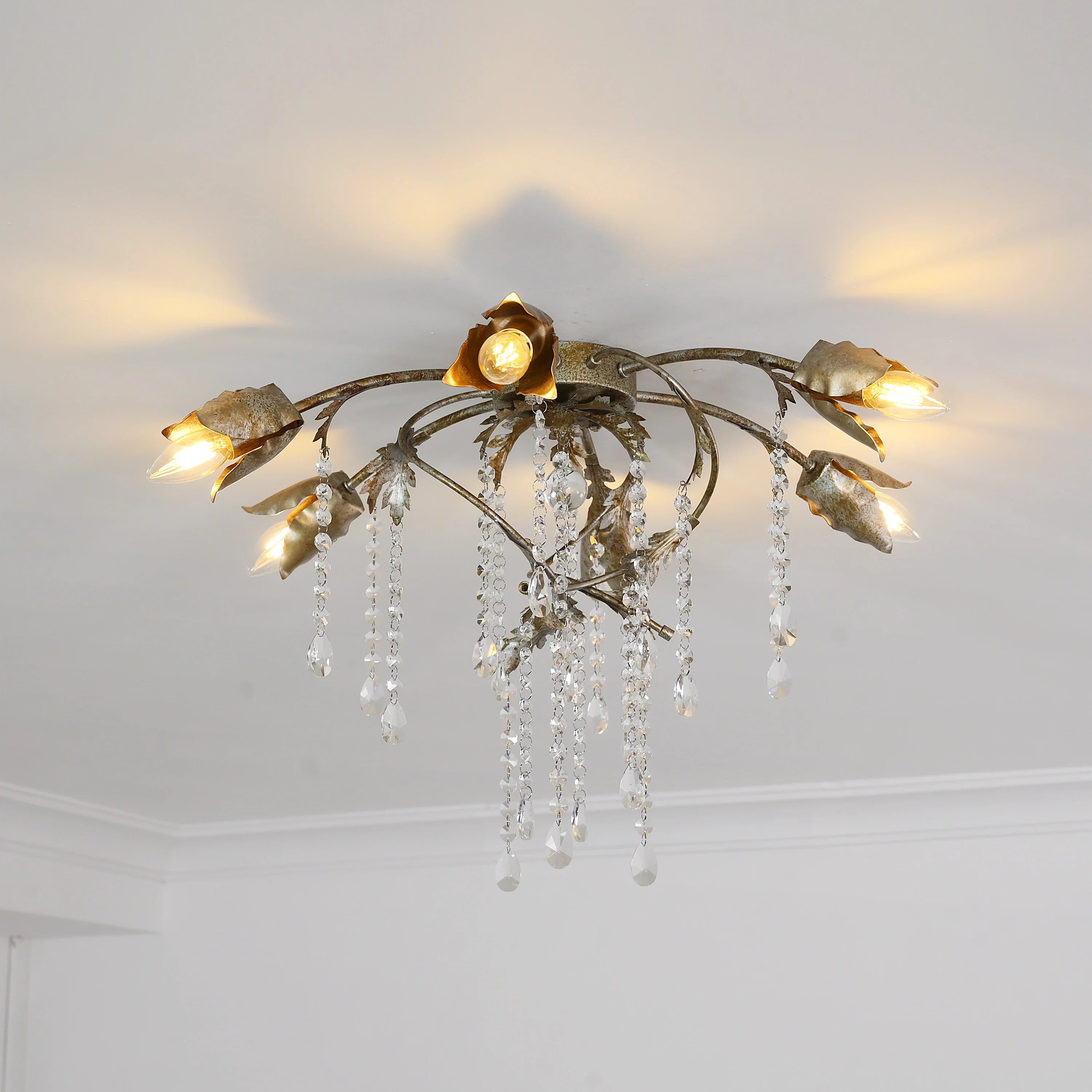 Gothic Viticci Flushmount 23.5" -Silver - thebelacan