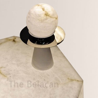 Alabaster Cycle Table Lamp - thebelacan