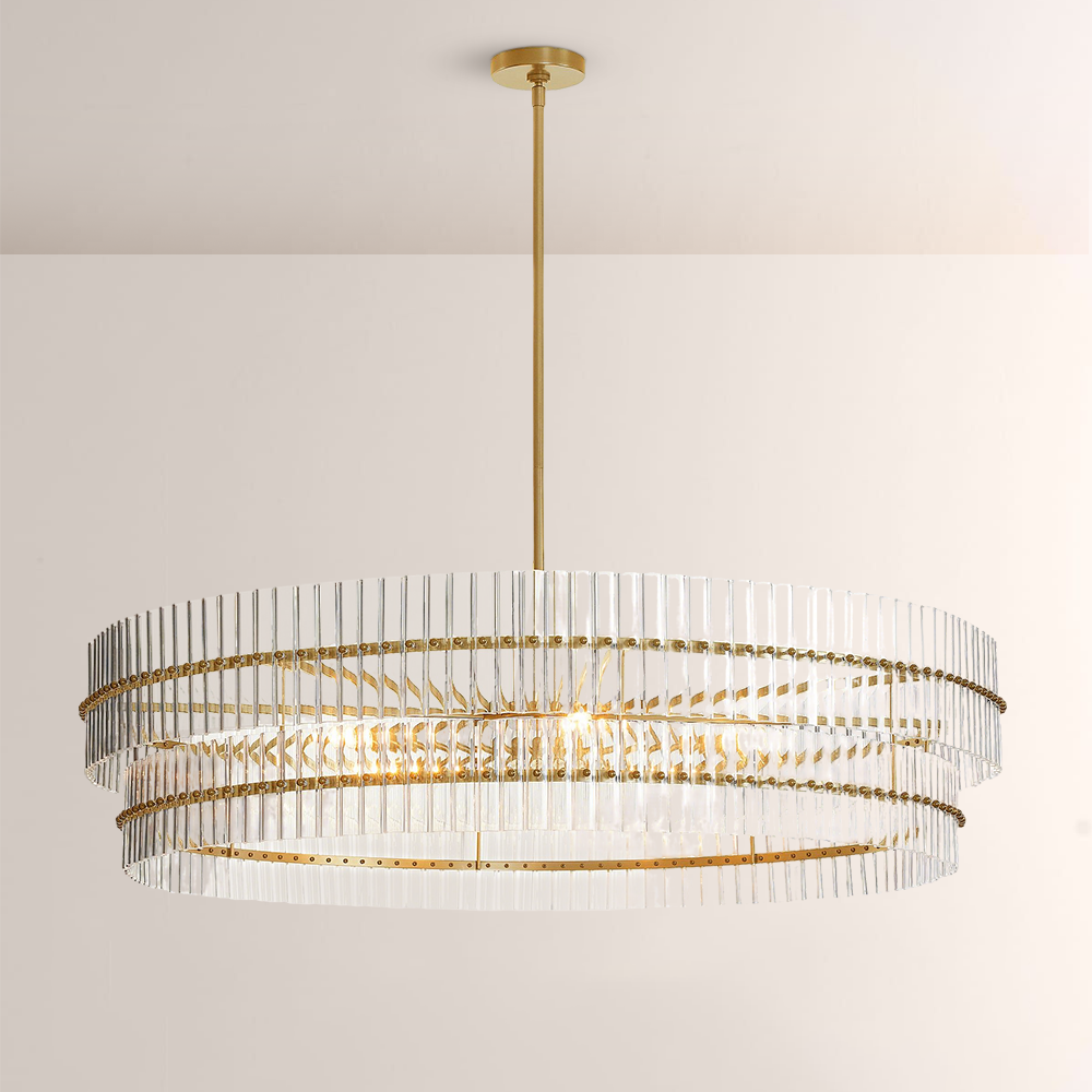 Molly Crystal Round 2-Tiered Chandelier - thebelacan