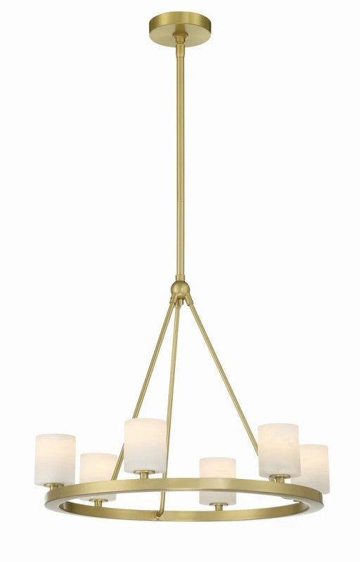 Aragon 6 Light Chandelier Alabaster - thebelacan