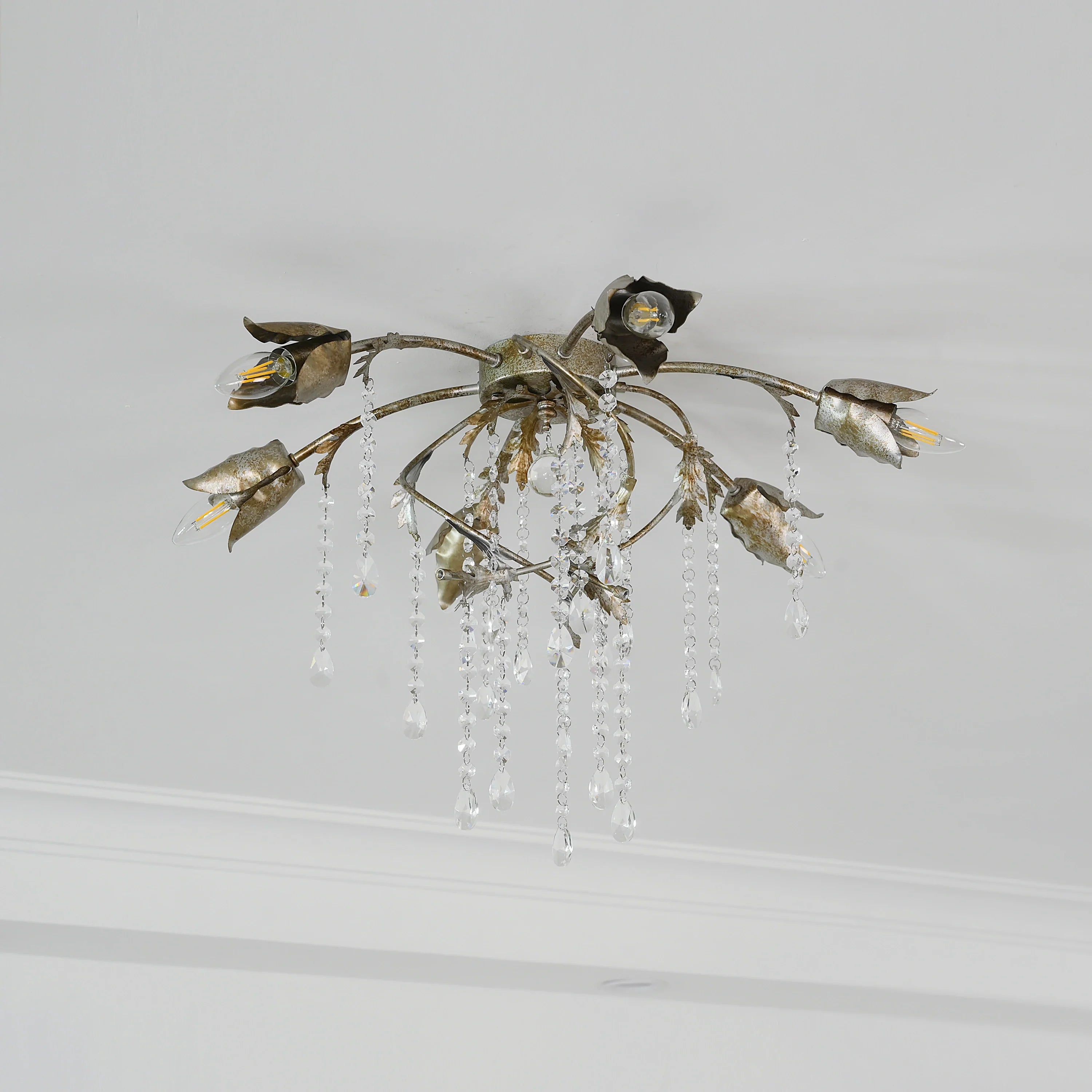 Gothic Viticci Flushmount 23.5" -Silver - thebelacan