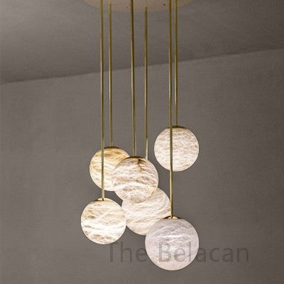 Alabaster Moon Chandelier - thebelacan