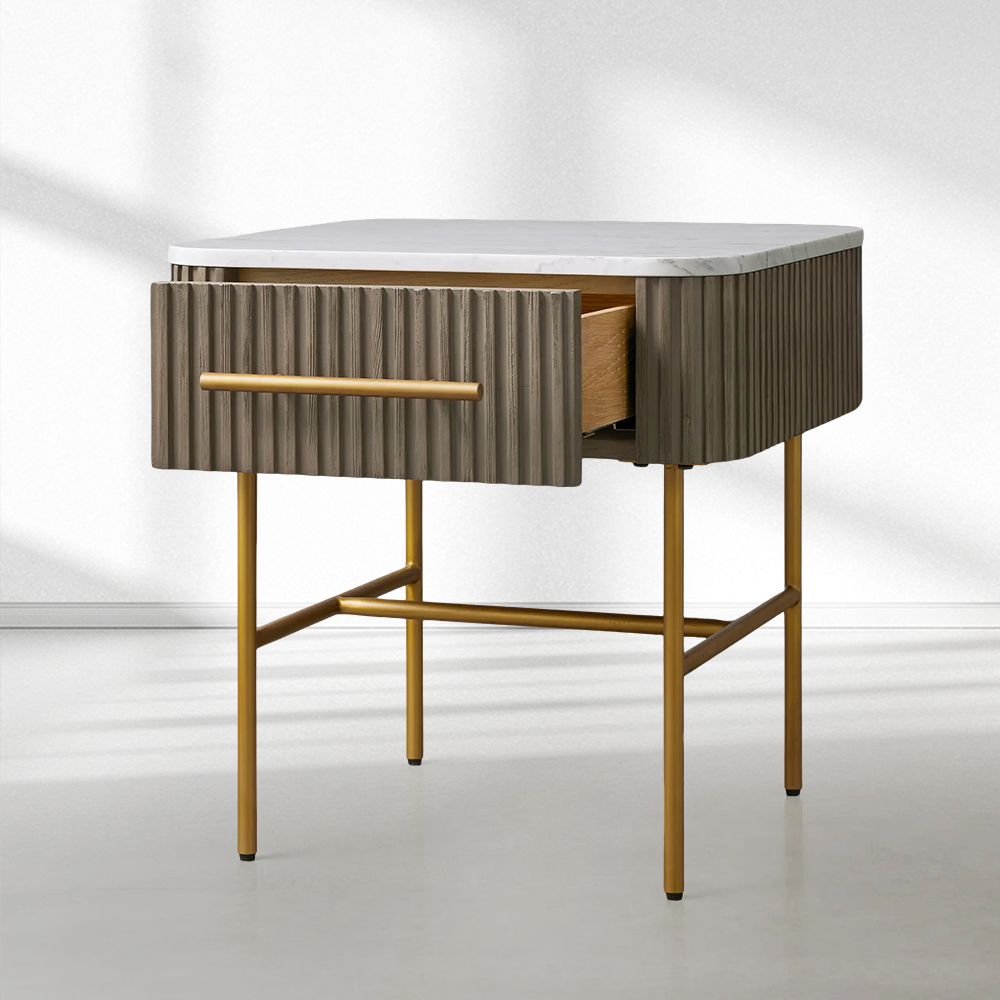 Fimley End Table with Drawer - thebelacan