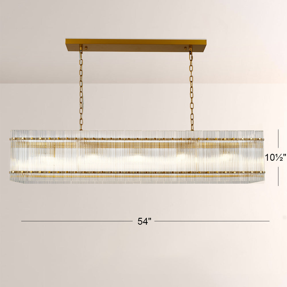 San Marco Rectangular Chandelier 54" - thebelacan