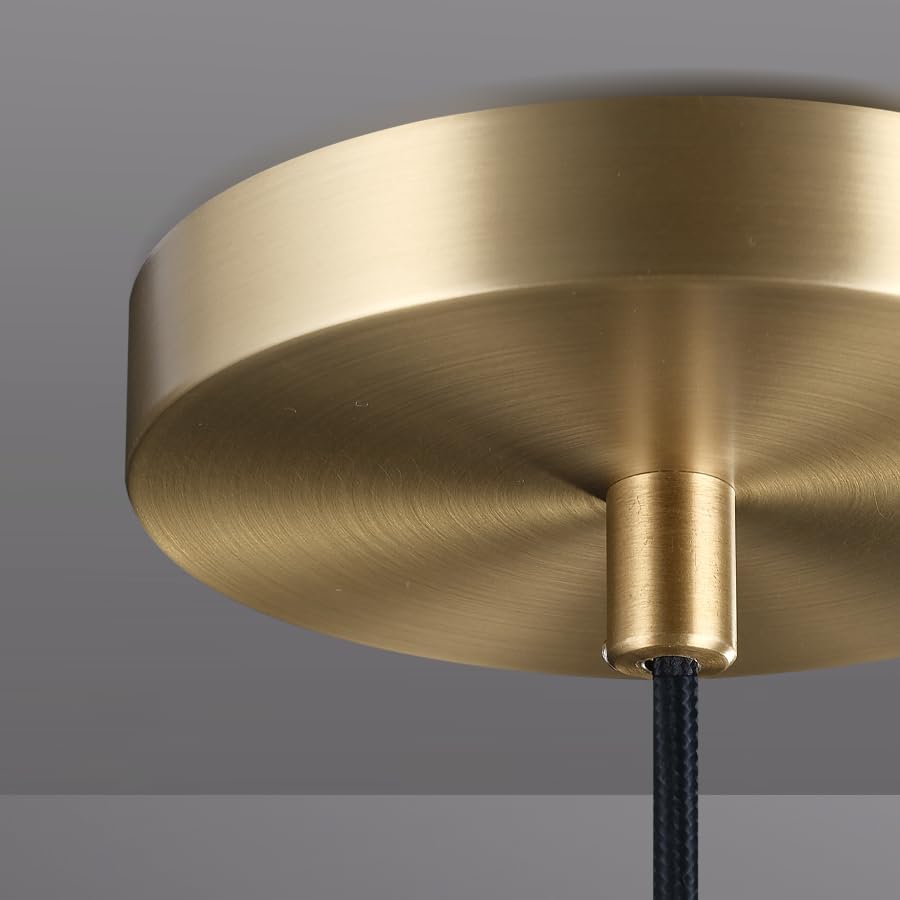 Glass Tube Brass Pendant Lights 1 Light/7 Lights - thebelacan