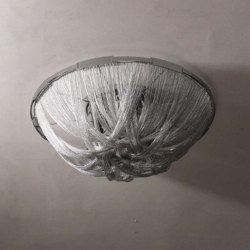 Alisa Luxury Aluminum Chain Tassel Flushmounts - thebelacan