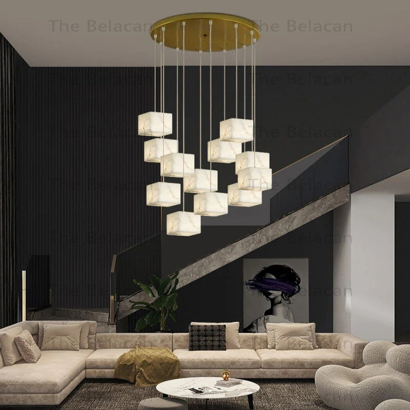 Alabaster Alba Chandelier - thebelacan