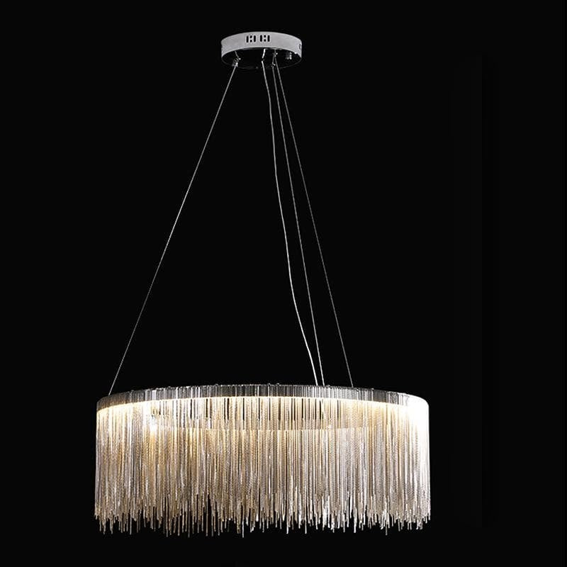 Alisa Luxury Round Chain Tassel Chandelier - thebelacan