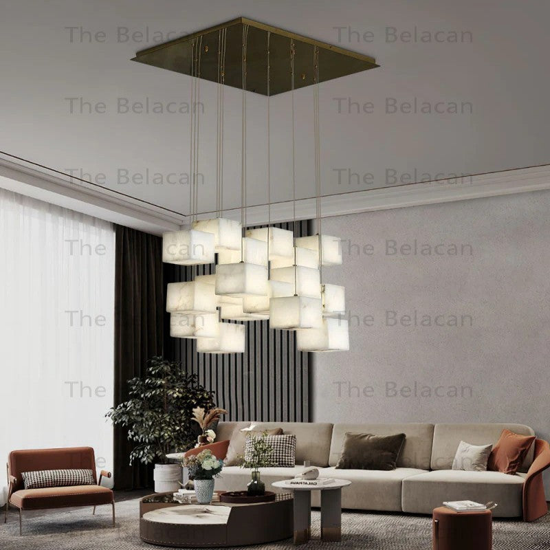 Alabaster Alba Chandelier - thebelacan
