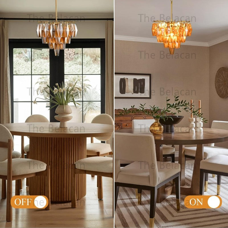 Modern Chara Round Chandelier 20" - thebelacan