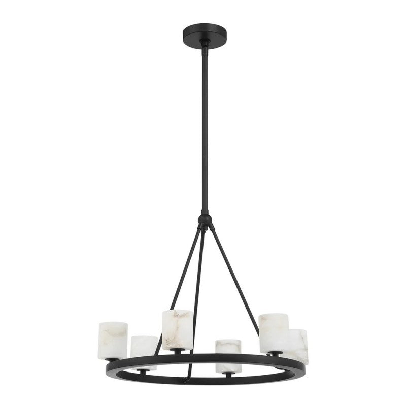 Aragon 6 Light Chandelier Alabaster - thebelacan