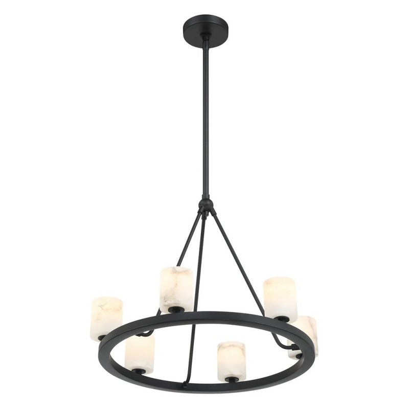 Aragon 6 Light Chandelier Alabaster - thebelacan