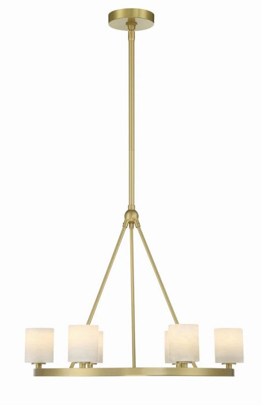 Aragon 6 Light Chandelier Alabaster - thebelacan