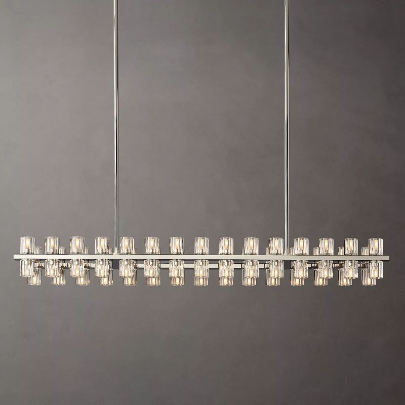 Aka Wine-glass Rectangular Chandelier 54" - thebelacan