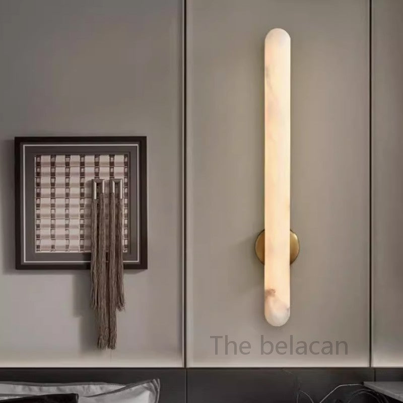 Alabaster Aurora Wall Sconce - thebelacan