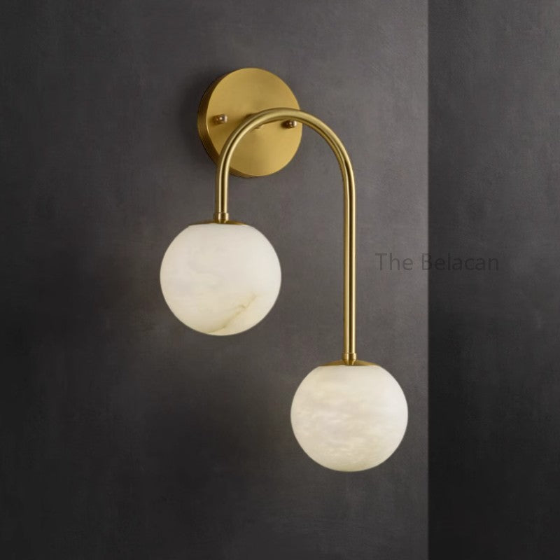 Alabaster Fade Wall Sconce - thebelacan