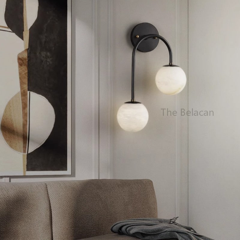 Alabaster Fade Wall Sconce - thebelacan
