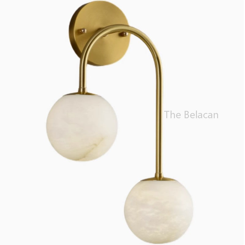 Alabaster Fade Wall Sconce - thebelacan