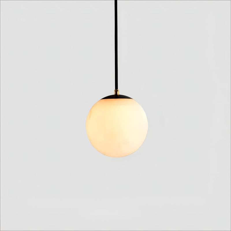 Alabaster Modern Round Ball Chandelier - thebelacan