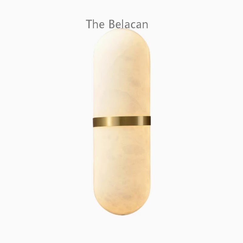 Alabaster Rostiute Wall Sconce - thebelacan