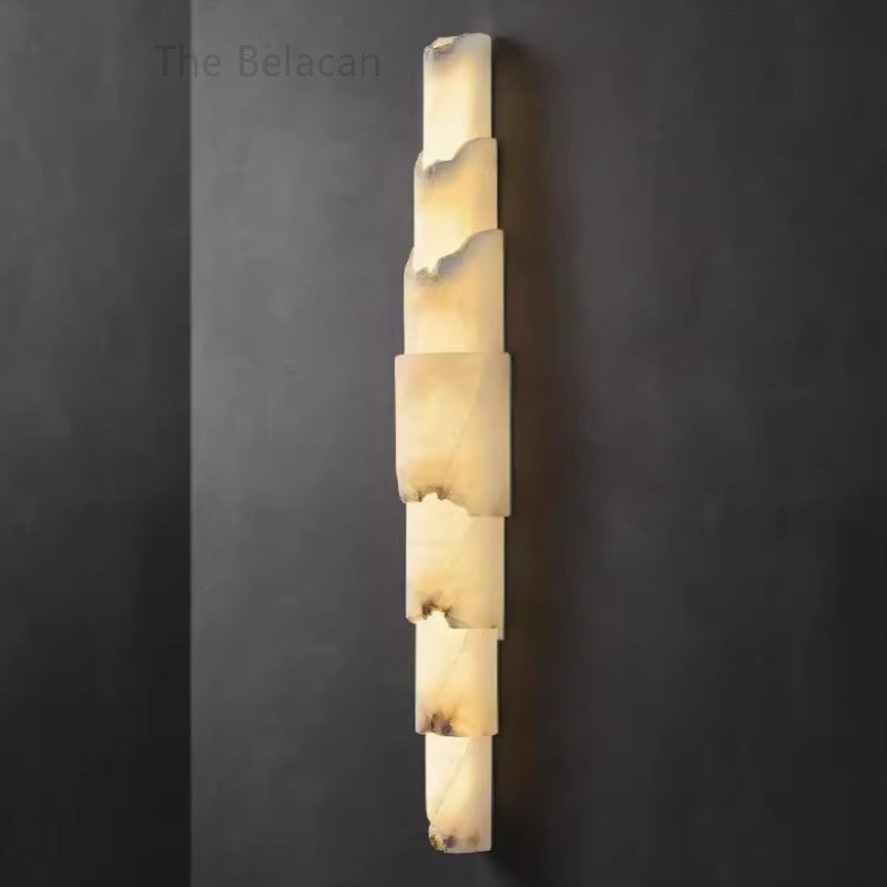 Alabaster Sopil Wall Sconce - thebelacan
