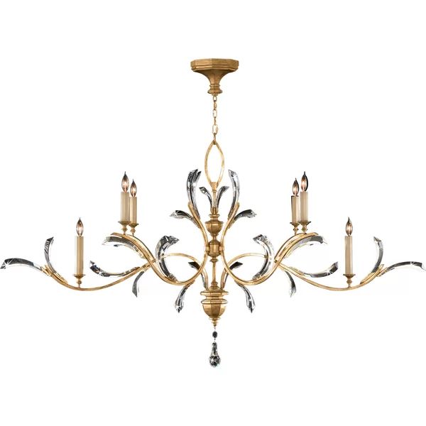 Alice Candle Oblong Chandelier 74" - thebelacan