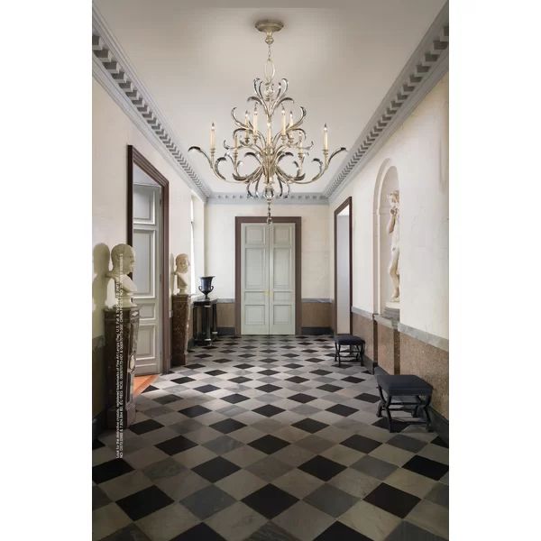 Alice Candle Round 2-Tier Chandelier 56" - thebelacan