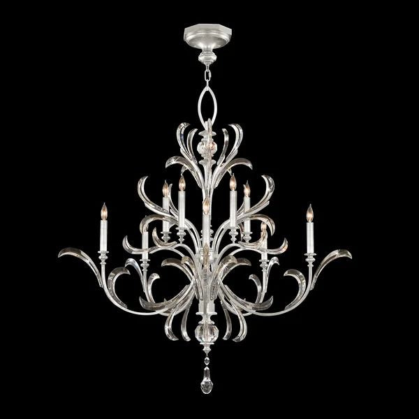 Alice Candle Round 2-Tier Chandelier 56" - thebelacan