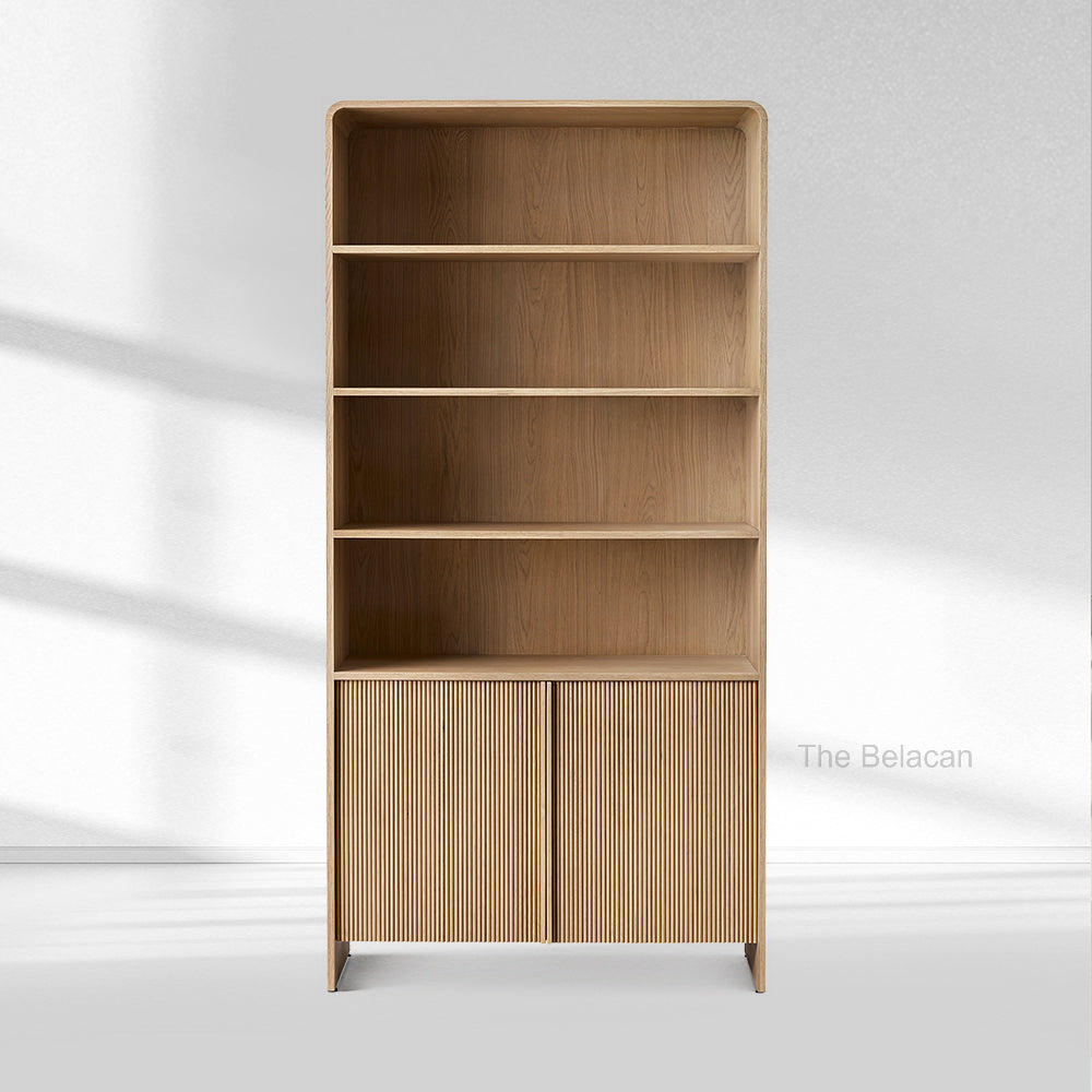 Alova Wood Open Sideboard Hutch 45"W - thebelacan