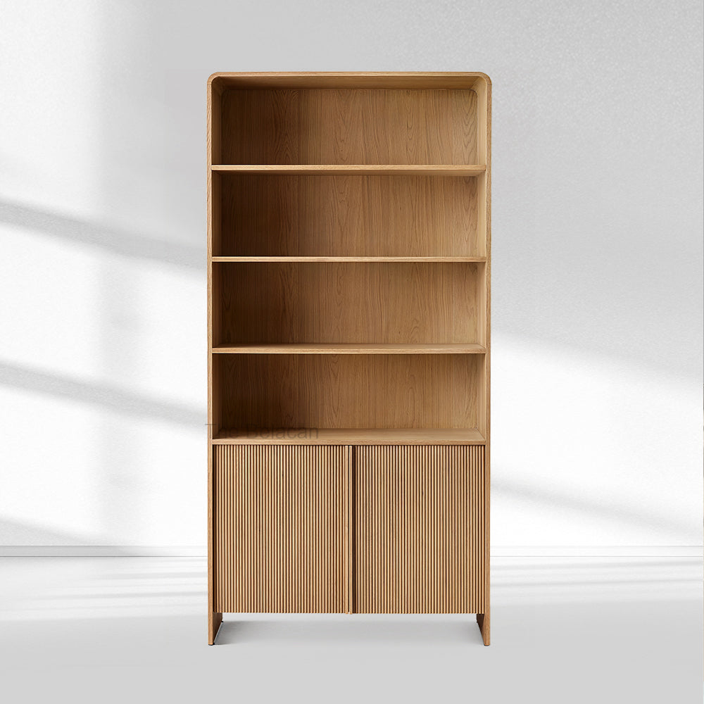 Alova Wood Open Sideboard Hutch 45"W - thebelacan