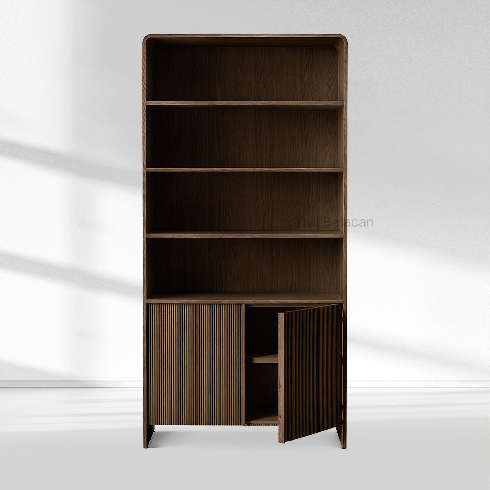 Alova Wood Open Sideboard Hutch 45"W - thebelacan