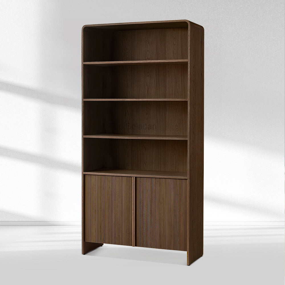 Alova Wood Open Sideboard Hutch 45"W - thebelacan