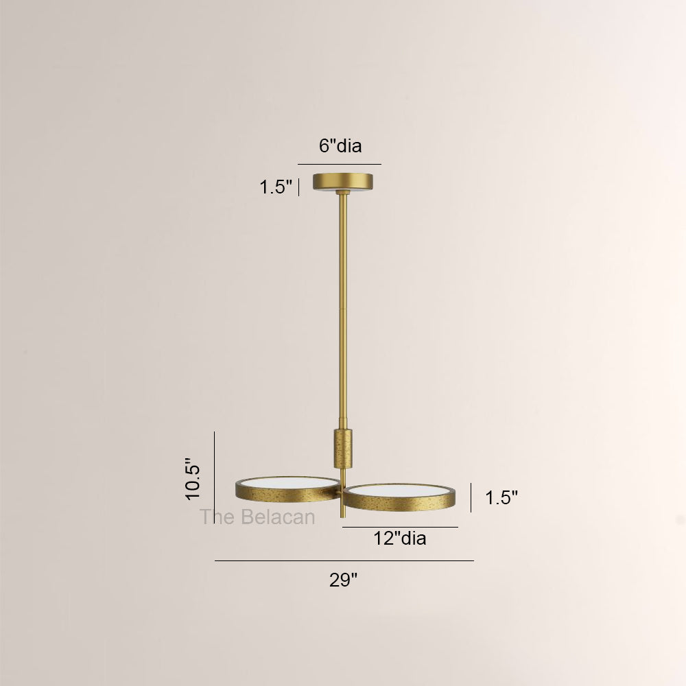 Amos Dual Shallow Drums Chandelier - thebelacan