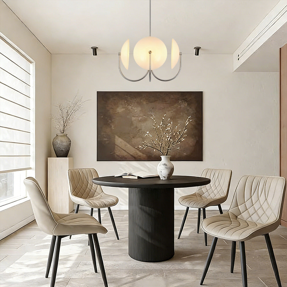 Aperto Orb Crescent Glass Chandelier - thebelacan