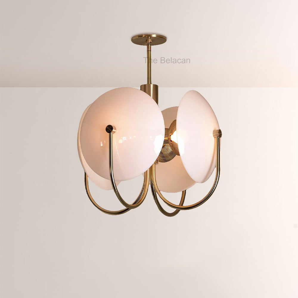 Aperto Orb Crescent Glass Chandelier - thebelacan