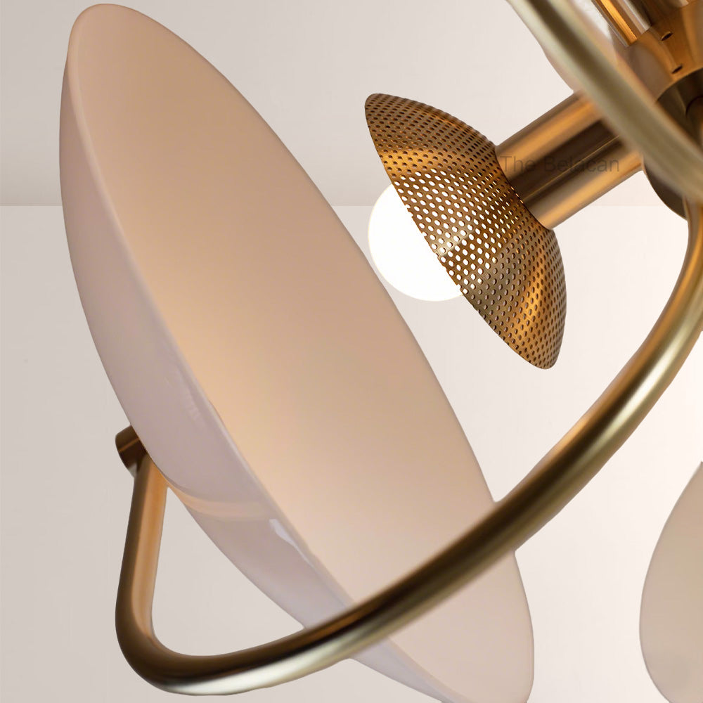 Aperto Orb Crescent Glass Chandelier - thebelacan