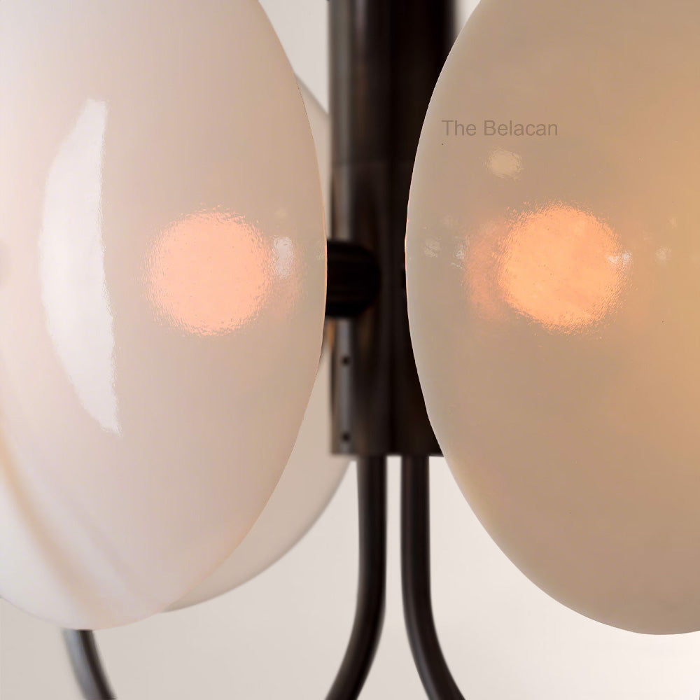 Aperto Orb Crescent Glass Chandelier - thebelacan