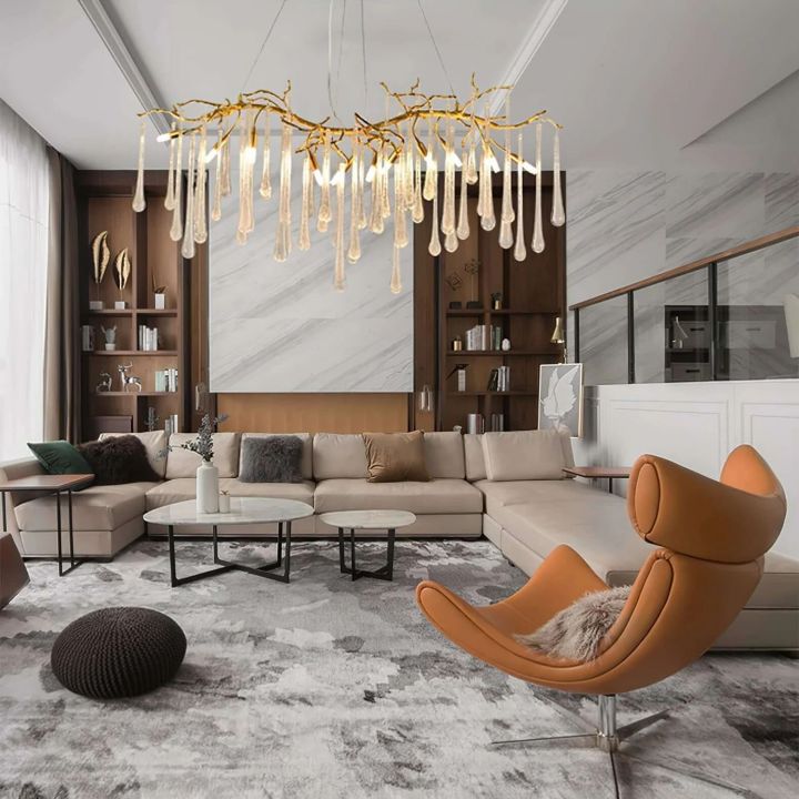 Aqua Makrama Chandeliers - thebelacan