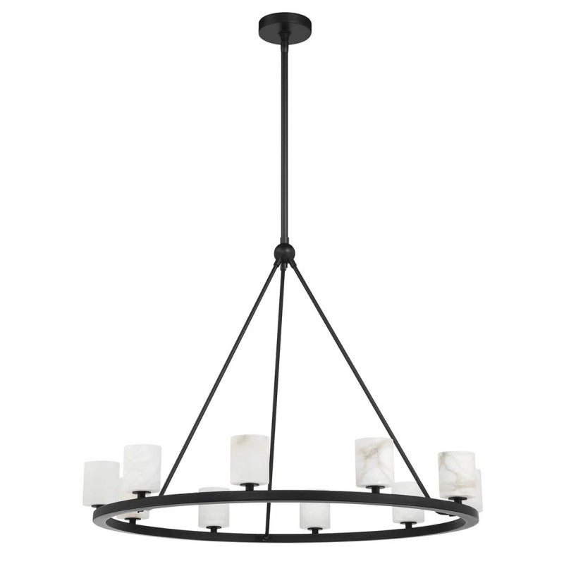 Aragon 10 Light Chandelier Alabaster - thebelacan