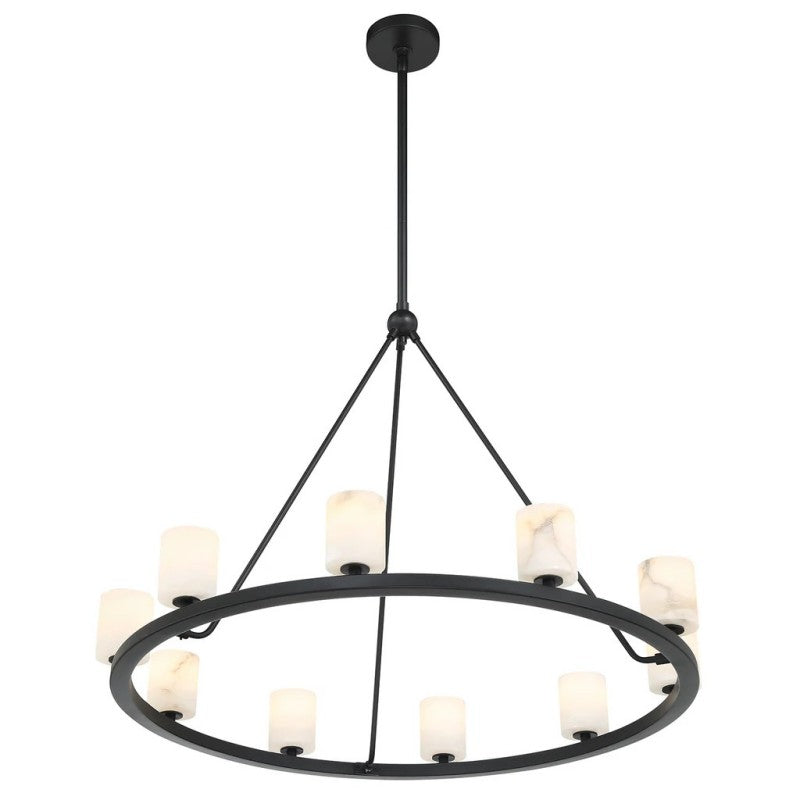 Aragon 10 Light Chandelier Alabaster - thebelacan