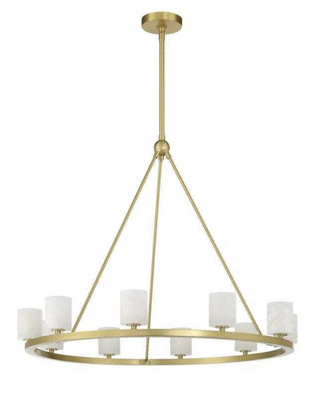 Aragon 10 Light Chandelier Alabaster - thebelacan