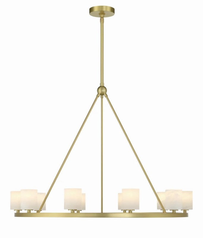 Aragon 10 Light Chandelier Alabaster - thebelacan